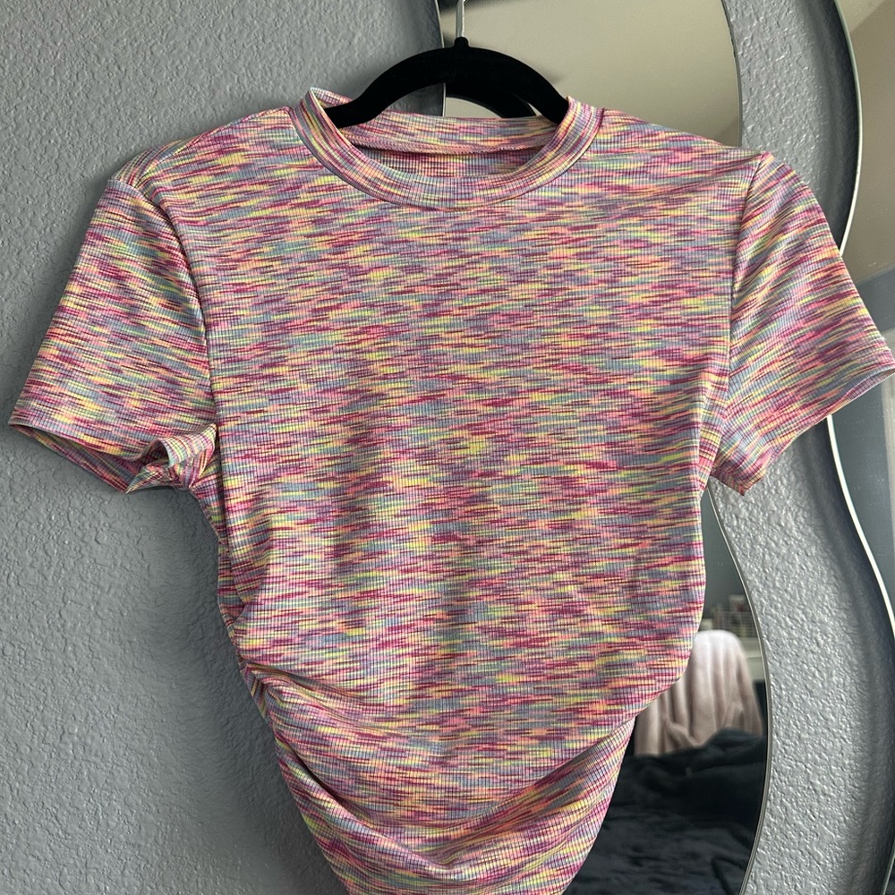 SHEIN Pastel Striped Top